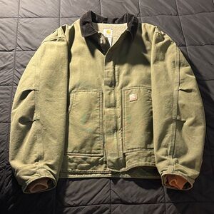 Carhartt Men's Olive Sherpa Lined Jacket